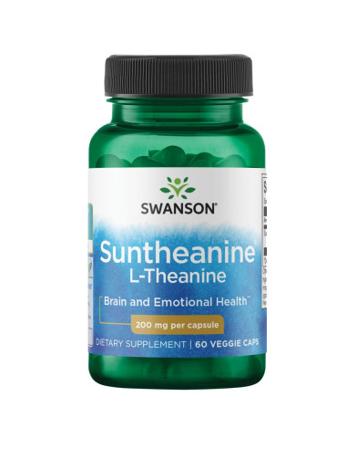 Swanson Suntheanine L-Teanina 200 Mg (60 Kaps.)