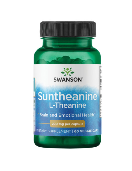 Swanson Suntheanine L-Teanina 200 Mg (60 Kaps.)