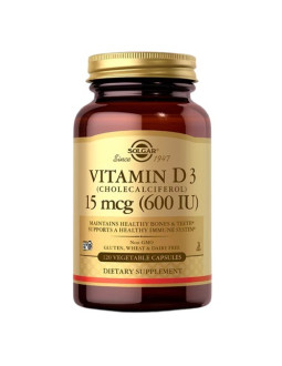 Solgar Vitamin D3 15 Mcg (600 Iu) (120 Kaps.)
