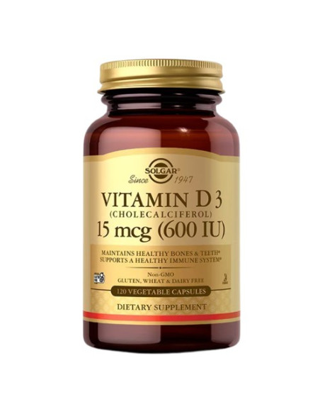 Solgar Vitamin D3 15 Mcg (600 Iu) (120 Kaps.)