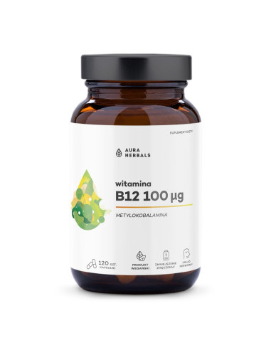 Aura Herbals Witamina B12 100 Mcg Metylokobalamina (120 Kaps.)