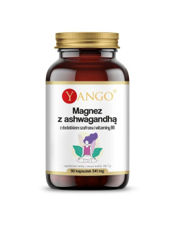Yango Magnez Z Ashwagandhą Z Dodatkiem Szafranu I Wit. B6 (90 Kaps.)