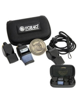 Zestaw sędziowski fox 3 gwizdki + etui