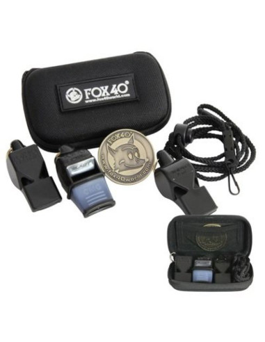 Zestaw sędziowski fox 3 gwizdki + etui