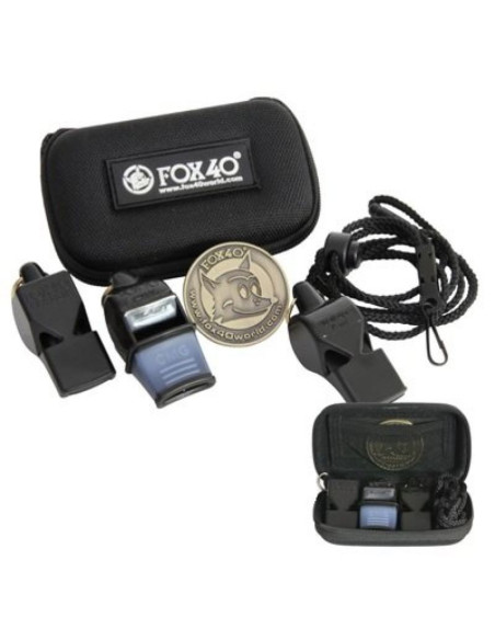 Zestaw sędziowski fox 3 gwizdki + etui