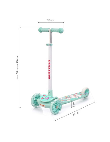 Hulajnoga trójkołowa meteor funny