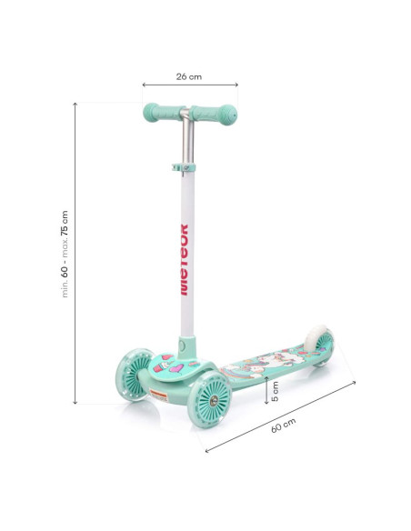 Hulajnoga trójkołowa meteor funny