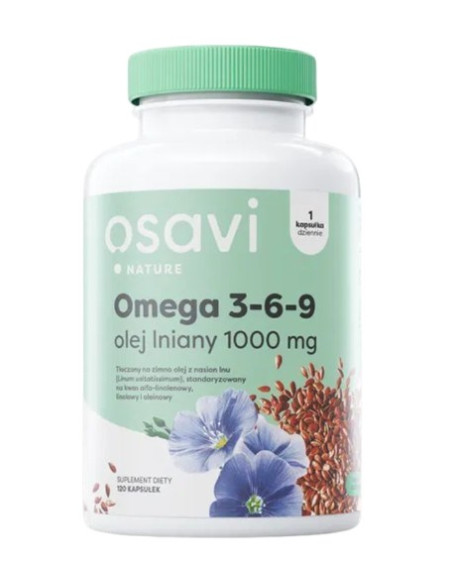 Osavi Omega 3-6-9 Olej Lniany 1000 Mg (60 Kaps.)