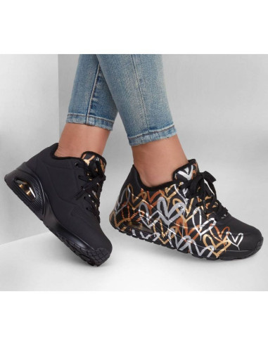 Buty skechers uno metallic love w 155523