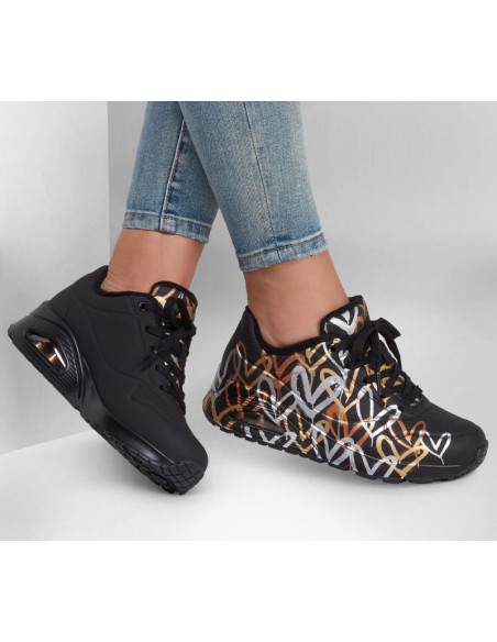 Buty skechers uno metallic love w 155523