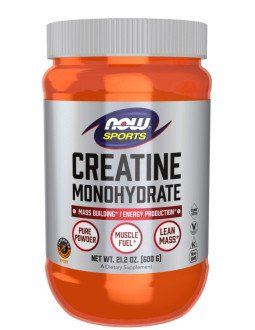 Now Foods Creatine Monohydrate Powder - Monohydrat Kreatyny Proszek (600 G)