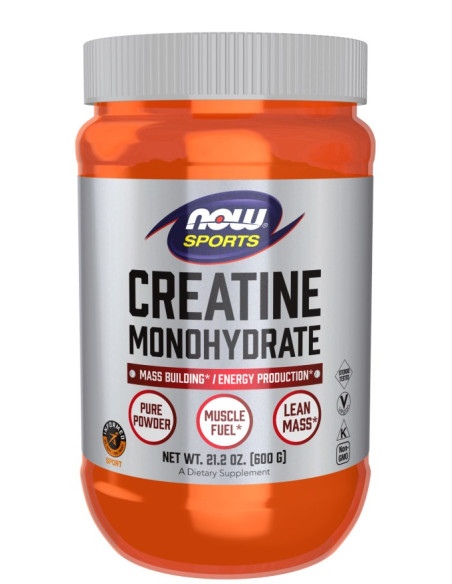 Now Foods Creatine Monohydrate Powder - Monohydrat Kreatyny Proszek (600 G)