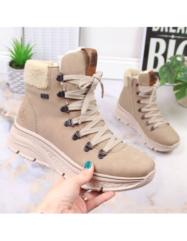 Wodoodporne botki śniegowce ocieplane rieker w