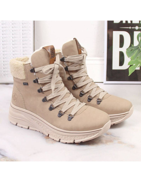 Wodoodporne botki śniegowce ocieplane rieker w