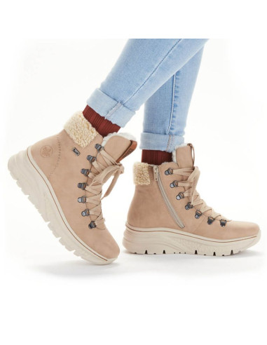 Wodoodporne botki śniegowce ocieplane rieker w