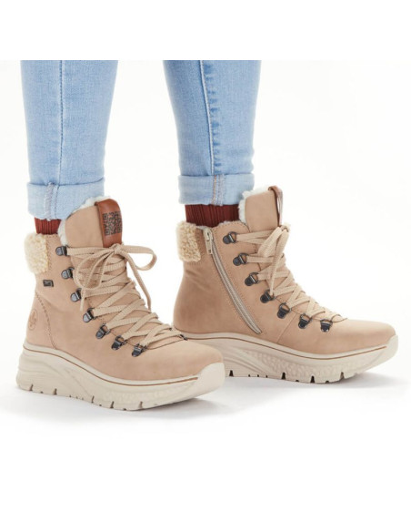 Wodoodporne botki śniegowce ocieplane rieker w