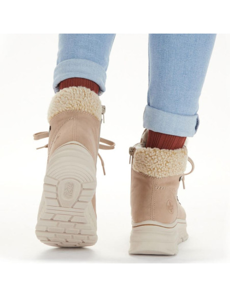 Wodoodporne botki śniegowce ocieplane rieker w