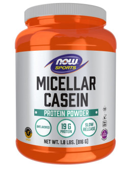 Now Foods Micellar Casein, Unflavored Powder - Kazeina Micelarna Sport (816 G)