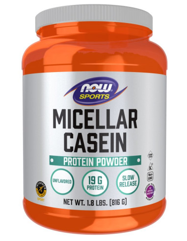 Now Foods Micellar Casein, Unflavored Powder - Kazeina Micelarna Sport (816 G)