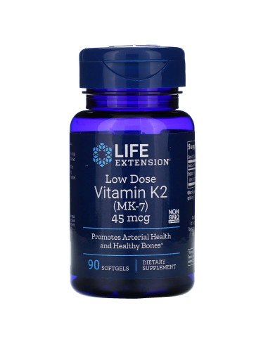 Life Extension Low-Dose Vitamin K2 Mk7 (90 Kaps.)