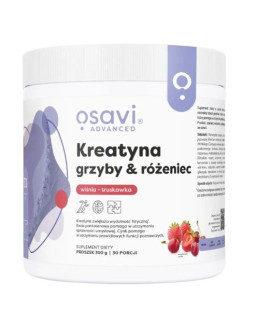 Osavi Kreatyna, Grzyby & Różeniec, Smak Wiśnia Z Truskawką (300 G)