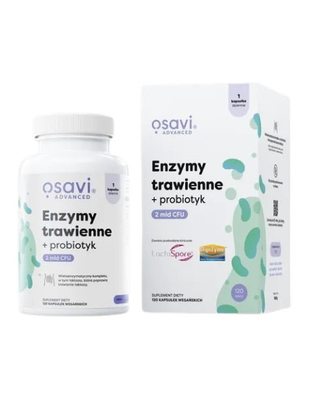 Osavi Enzymy Trawienne + Probiotyk (120 Kaps.)