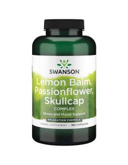 Swanson Lemon Balm, Passionflower & Skullcap Complex (180 Kaps.)