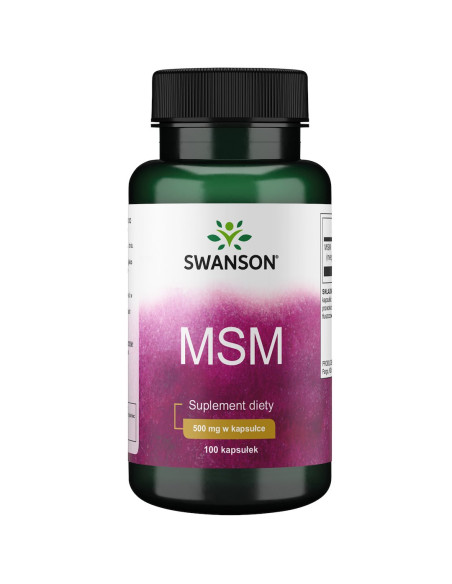 Swanson Siarka Msm - Metylosulfonylometan 500 Mg (100 Kaps.)