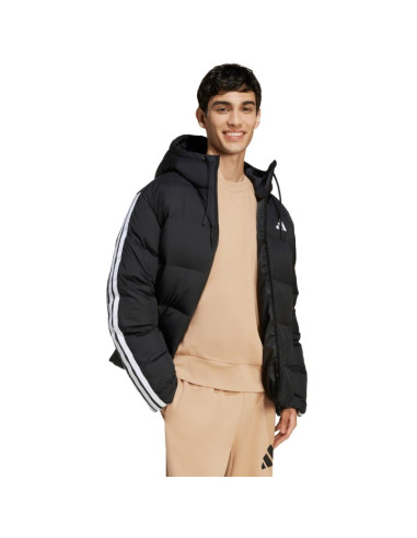 Kurtka adidas essentials climawarm 3 stripes puffer down hooded m