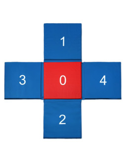 Mata cross 150x150x2 cm składana smj sport