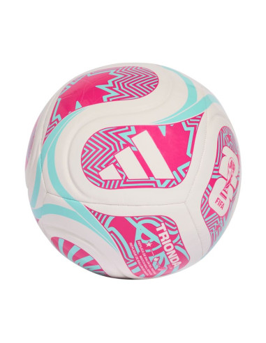 Piłka nożna adidas world cup 26 trionda club biało-różowo-błękitna jd8054