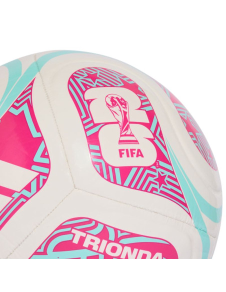 Piłka nożna adidas world cup 26 trionda club biało-różowo-błękitna jd8054