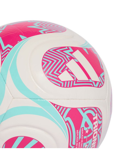 Piłka nożna adidas world cup 26 trionda club biało-różowo-błękitna jd8054