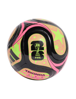 Piłka nożna adidas world cup 26 trionda club czarno-różowo-zielona jd8053