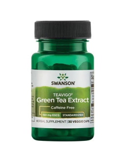 Swanson Teavigo Green Tea Extract Caffeine Free (30 Kaps.)