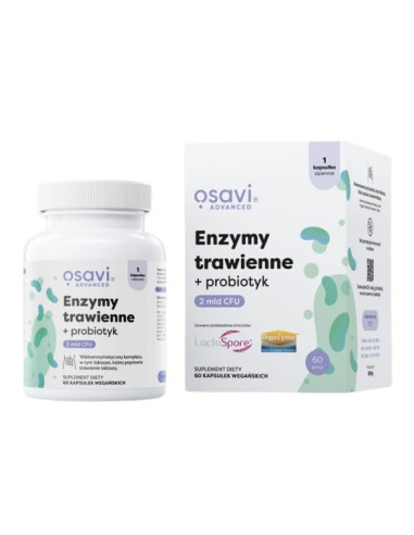 Osavi Enzymy Trawienne + Probiotyk (60 Kaps.)