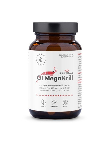 Aura Herbals O! Megakrill - Olej Z Kryla 1180 Mg (60 Kaps.)