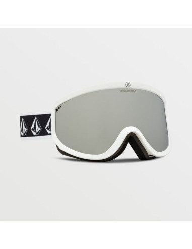 Gogle narciarskie damskie/męskie volcom footprints snowboardowe sportowe srebrne (vg0622116)