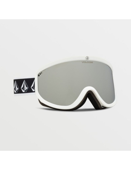 Gogle narciarskie damskie/męskie volcom footprints snowboardowe sportowe srebrne (vg0622116)