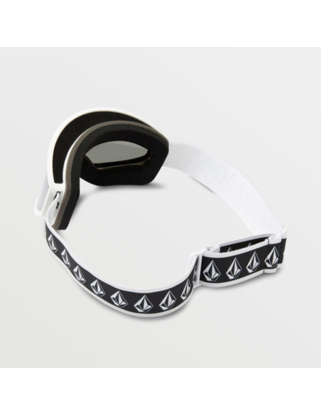 Gogle narciarskie damskie/męskie volcom footprints snowboardowe sportowe srebrne (vg0622116)