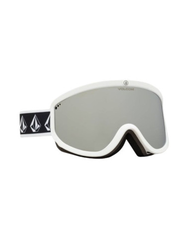 Gogle narciarskie damskie/męskie volcom footprints snowboardowe sportowe srebrne (vg0622116)