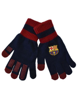 Rękawiczki zimowe fc barcelona jr