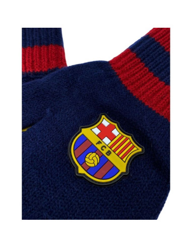 Rękawiczki zimowe fc barcelona jr