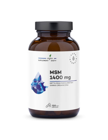 Aura Herbals Msm 1400 Mg, Siarka Organiczna (120 Kaps.)