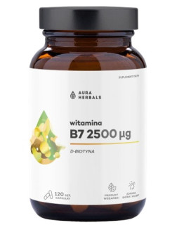 Aura Herbals Witamina B7 2500 Μg, Biotyna (60 Kaps.)