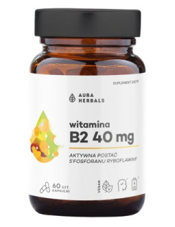Aura Herbals Witamina B3 830 Mg, Niacyna (60 Kaps.)