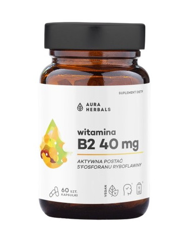 Aura Herbals Witamina B3 830 Mg, Niacyna (60 Kaps.)