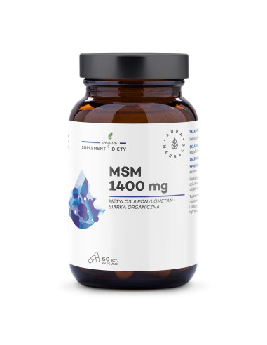 Aura Herbals Msm 1400 Mg, Siarka Organiczna (60 Kaps.)
