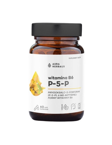 Aura Herbals Witamina B6 P-5-P 6 Mg (60 Kaps.)