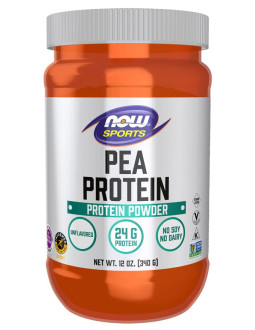 Now Foods Pea Protein Unflavored Powder - Izolat Białka Grochu (340 G)